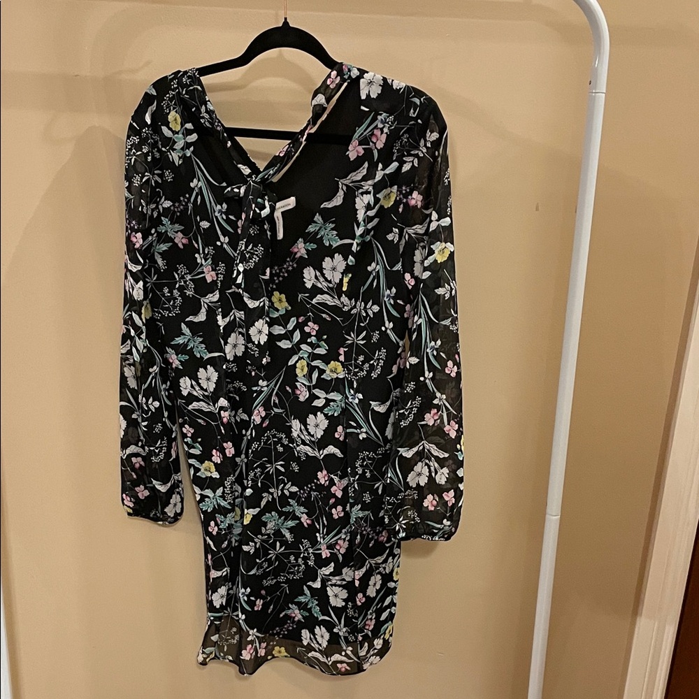 BCBGeneration Black Floral Dress